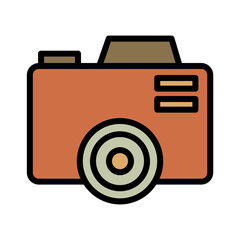 Camera Digital Photo Filled Outline Icon