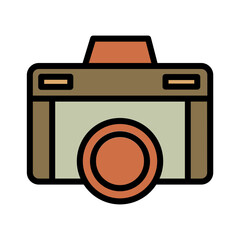 Camera Digital Photo Filled Outline Icon