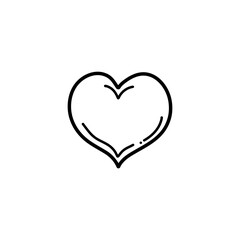 Hand drawn isolated hearts