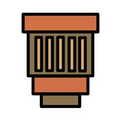 Camera Lens Photo Filled Outline Icon