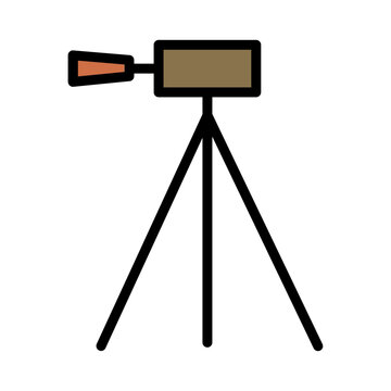 Camera Tool Tripod Filled Outline Icon