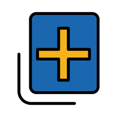 Add Gallery Image Filled Outline Icon