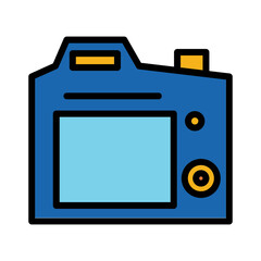 Back Camera Photo Filled Outline Icon
