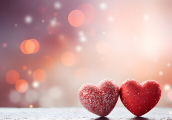 Obraz premium Valentines Day Background Bokeh