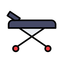 Bed Carry Medical Filled Outline Icon