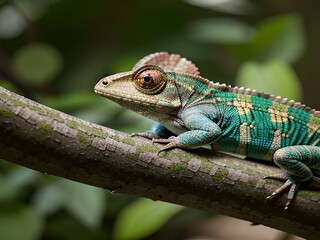 Fototapeta premium lizard on a tree