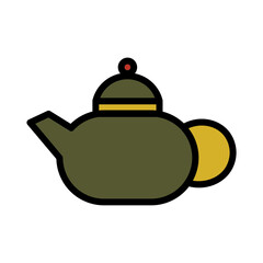 Bake Eating Desert Filled Outline Icon