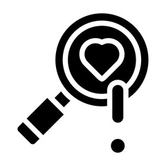 valentine glyph icon