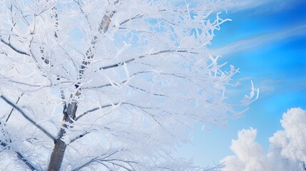 winter snowflakes cities white snowy trees