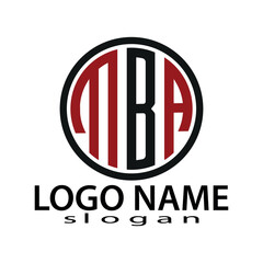 MBA letter logo vector design, MBA simple and modern logo.MBA letter logo creative design.