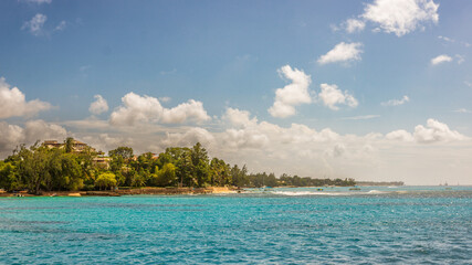 Barbados Island's Sandy Paradise Beach, Caribbean Island