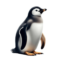 Fototapeta premium Penguin isolated on transparent background.png