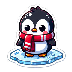 Generative AI Cute Little Penguin Sticker, cute little baby penguin sticker, Adorable little penguin stickers, Little penguin Sticker, funny penguin  stickers, adorable little penguin stickers