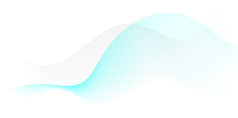 Abstract blue blend wave background gradient technology background. seamless wave curve lines banner background design. Vector illustration. Modern template abstract design flowing particles wave.