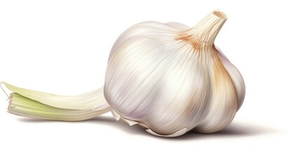 garlic Illustration art deco realism
