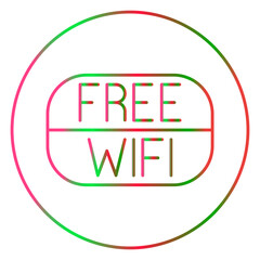 wifi gradien icon