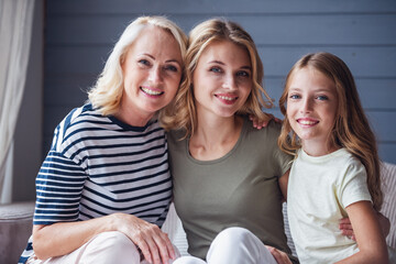 Granny, mom and daughter - Powered by Adobe