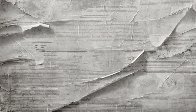 Fototapeta Tapeta, tło abstrakcyjne, kawałki potarganego starego papieru. Generative AI