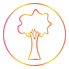 tree gradien icon