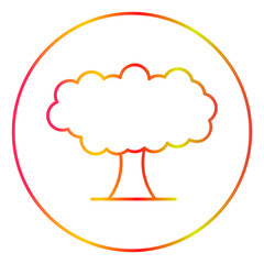 tree gradien icon