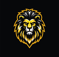 Obraz premium lion head mascot sport gaming logo illustration esport team character