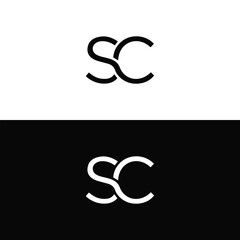 SC logo. S C design. White SC letter. SC, S C letter logo design. Initial letter SC linked circle uppercase monogram logo. S C letter logo vector design.	
 - obrazy, fototapety, plakaty
