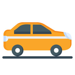  Sedan car, automobile, car, vehicle, transportation Flat Icon