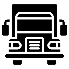  Truck Delivery, Logistic, Lorry, car, vehicle, transportation Glyph Icon