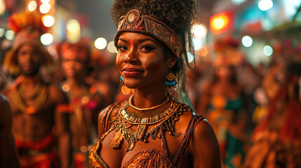 Woman at Carnival, Brazil, Fantasy - obrazy, fototapety, plakaty