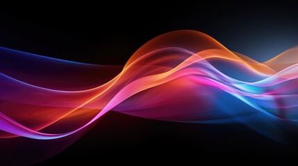 Fototapeta premium colorful Energy Flow and line connection in dark Background
