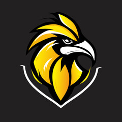 Obraz premium Bird Head Logo unique Creative Design