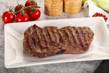 Rib eye steak grilled beef