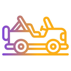  jeep, adventure, suv car, sports, vehicle, transportation Flat Icon