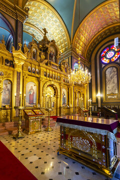 Beautiful view of the Bulgarian Church of St. Stephen in Istanbul