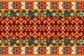 Seamless rug motif patterns,  contemporary art, tribal motifs