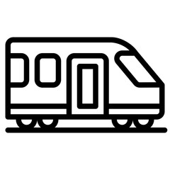  subway, Railway, Train, vehicle, transportation, Transport Outline Icon