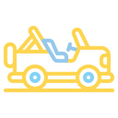  jeep, adventure, suv car, sports, vehicle, transportation Outline Icon