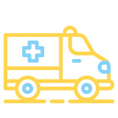  ambulance, emergency, healthcare and medical, urgency, vehicle, transportation Outline Icon