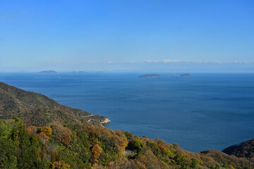 亀老山展望公園からの瀬戸内海の眺望／愛媛県今治市