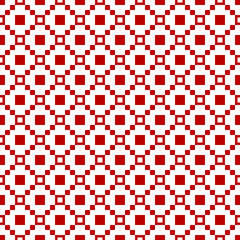 Squares, checks, crosses seamless pattern. Geometric background. Folk wallpaper. Tribal motif. Geometrical ornate. Ethnic ornament. Textile print, abstract illustration. Ethnical image. Vector artwork