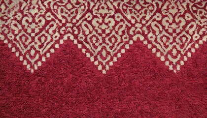 Hotel Red Color Carpet Texture Top Wiev. 