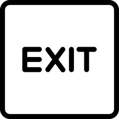 Exit Sign Icon