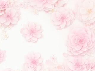 Fototapeta na wymiar Beautiful pink background with roses, in soft tones.