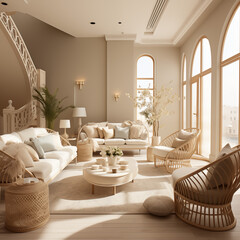 A living room beige colors.