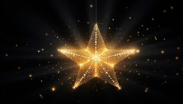 Create a simple, sparkling star with animated glimmers to represent a twinkling effect