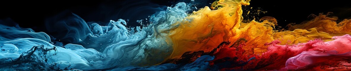 Naklejka premium a colorful abstract painting