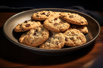 Healthy oatmeal banana ?ookies with ?hocolate chips