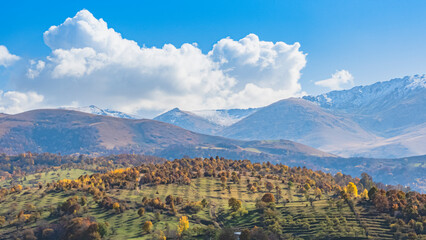 Autumn landscape in the Armenian mountains