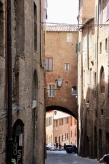 Fototapeta na wymiar toscany building street