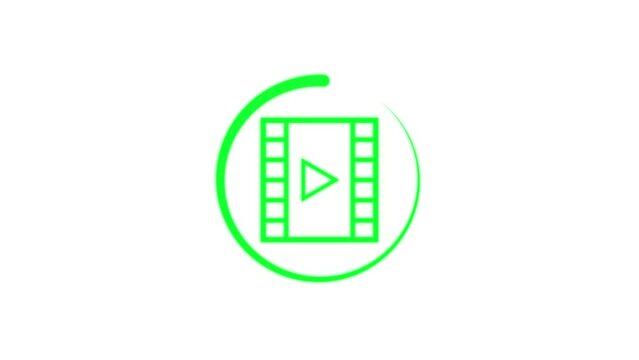 video player Icon of nice animated for your feedback rating videos easy to use with Transparent Background, and reels video icons.
